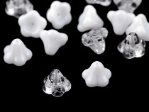 Perles de verre, Fleur, 11 x 13 mm