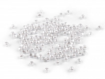Perles nacrées en plastique Glance, Ø 4 mm