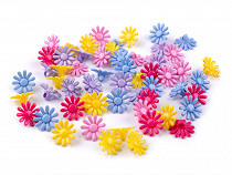 Plastic Beads / Buttons, Flower Ø15 mm
