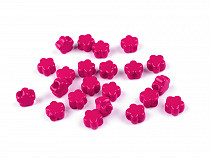 Plastic flower beads Ø9 mm