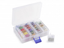 Creative set of glitters, sequins, seed beads and microbeads