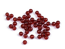 Carnelian synthetic mineral beads Ø4 mm