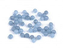 Perles minérales synthétiques - Angélite, Ø 4 mm
