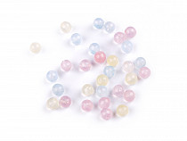 Crystal matte colored synthetic mineral beads Ø4 mm