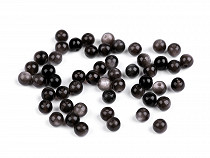 Perles minérales synthétiques - Agate brune, Ø 4 mm