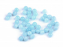 Perles minérales synthétiques - Aigue-marine, Ø 4 mm