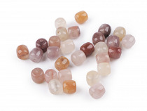Synthetic Mineral Beads Agate, rounded cubes 8 mm