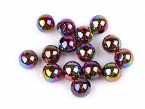Perle in plastica, con effetto AB, dimensioni: Ø 13 mm