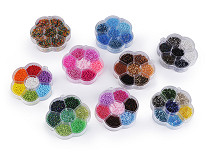 Perline a forma di semi, in vetro, per kit per la creazione di gioielli