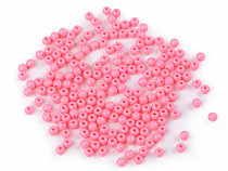 Perles en plastique de couleur, Ø 4 mm