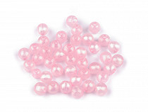 Plastic Beads pearl AB frost effect Ø8 mm