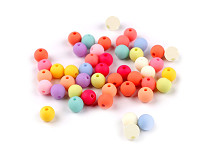 Matte Plastic Beads, rubberized surface Ø8 mm