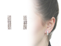 Boucles d’oreilles avec strass, bijouterie de Jablonec