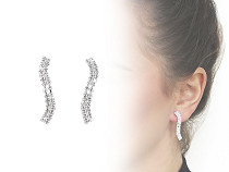 Boucles d’oreilles avec strass, bijouterie de Jablonec