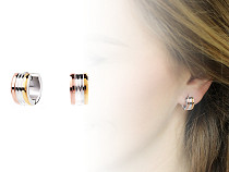 Stainless steel hoop earrings