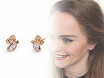 Earrings with rhinestone
