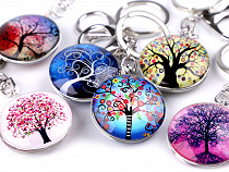 Keychain / Handbag Pendant, tree of life, mandala