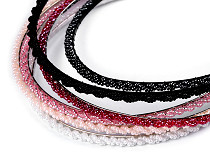 Hair headband with beads
