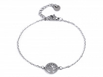 Stainless steel bracelet tree of life