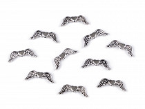 Decorative spacer angel wings 7x20 mm