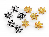 Łącznik do biżuterii / koralik śnieżynka Ø15mm