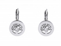 Earrings made of surgical steel tree of life