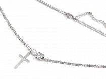 Stainless Steel Necklace with Cross 