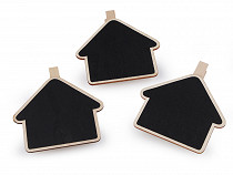 Decorative House Chalkboard on Clothing Pin