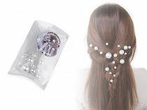 Ensemble d’épingles à cheveux décoratives avec perles, assortiment de tailles