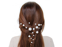 Ensemble d’épingles à cheveux décoratives avec perles, assortiment de tailles