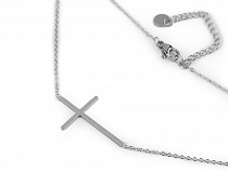 Halskette aus Edelstahl Kreuz
