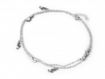 Surgical Steel Ankle Bracelet, Seahorse