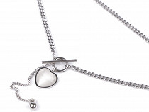 Stainless Steel Necklace with Heart