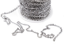 Stainless Steel Chain, width 2.3 mm 