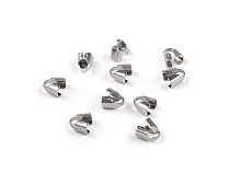 Stainless Steel Snap Bail Hook Pinch Clip Necklace Clasps 3x3 mm