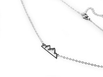 Stainless Steel Necklace, Mountain
