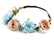 Elastic Headband with Flowers