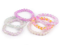 Stretch bracelet made of glass beads