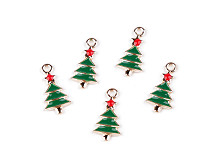 Metal charm pendant - Christmas tree