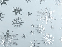 Organza con copos de nieve