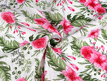 Tissu à fleurs pour couche-culotte en coton