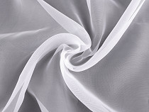 Voile/Tissu transparent pour rideau avec bordure lestée, largeur 276 cm