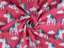 Cotton Flannel Fabric, Unicorn