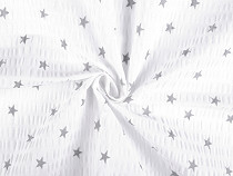 Cotton Crepe Fabric, Stars