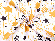 Cotton Fabric / Canvas - Ornaments and Stars