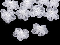 Monofil virág gyöngyökkel Ø25 - 30 mm