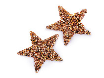 Felvasalható csillag kövekkel kicsi
