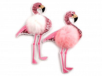 Felvasalhaü flamingó műbőrrel