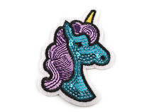 Iron on Patch with Sequins Unicorn