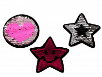 Iron on Patch with reversible sequins